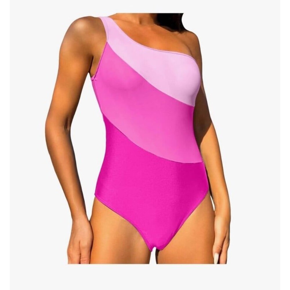 CUPSHE Tummy Control Swimsuit Color Contrast Size S One-pice swimwear NWT